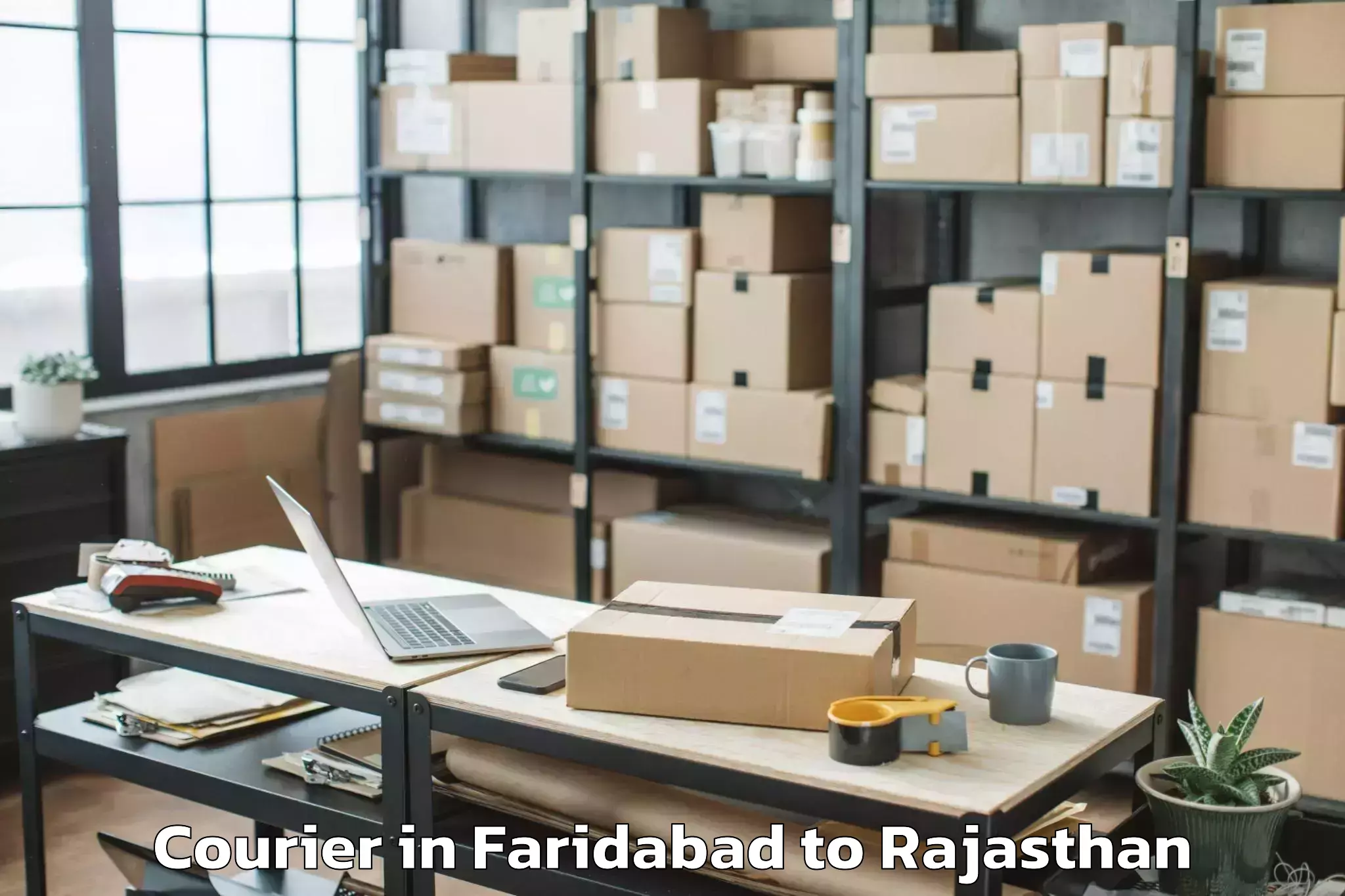 Easy Faridabad to Chittaurgarh Courier Booking